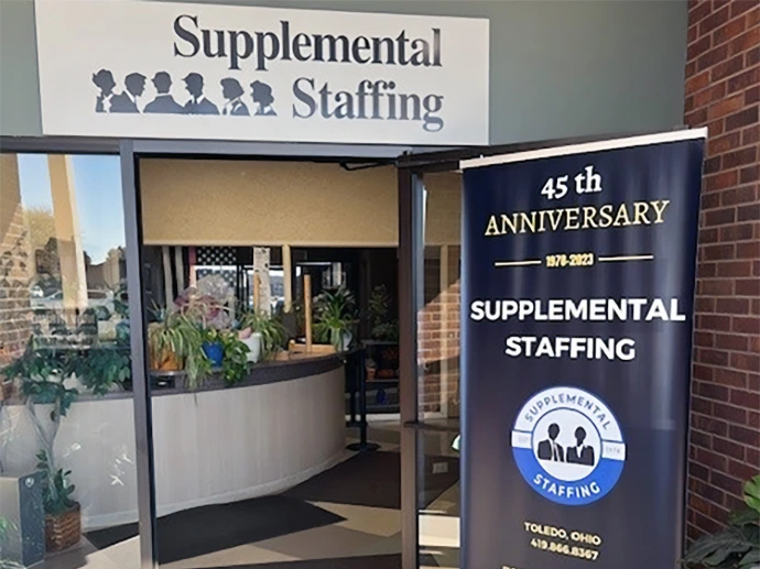 Supplemental Staffing's Toledo, OH office lobby